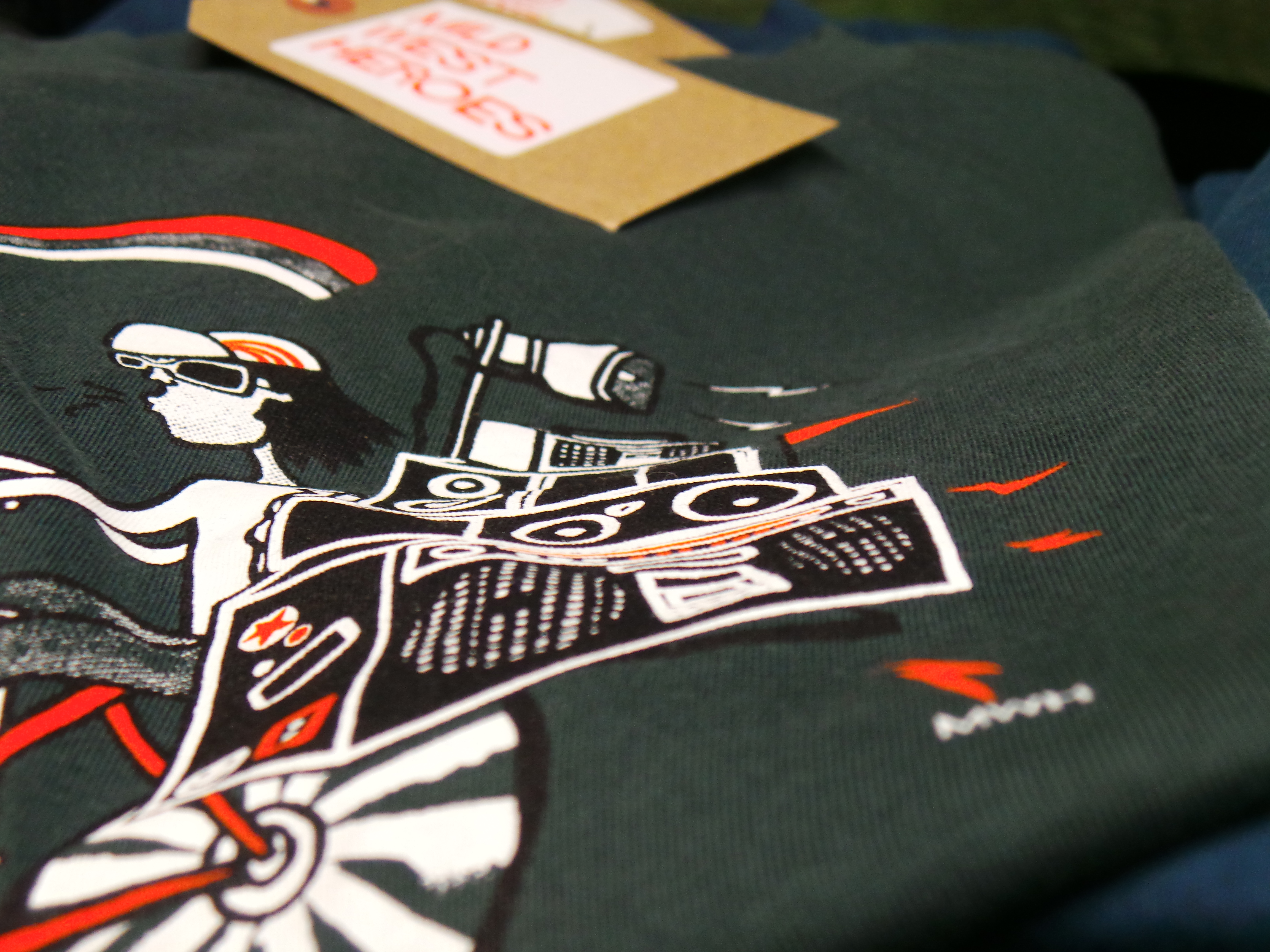 Mid West Heroes T shirts - Boom Box Bicycle