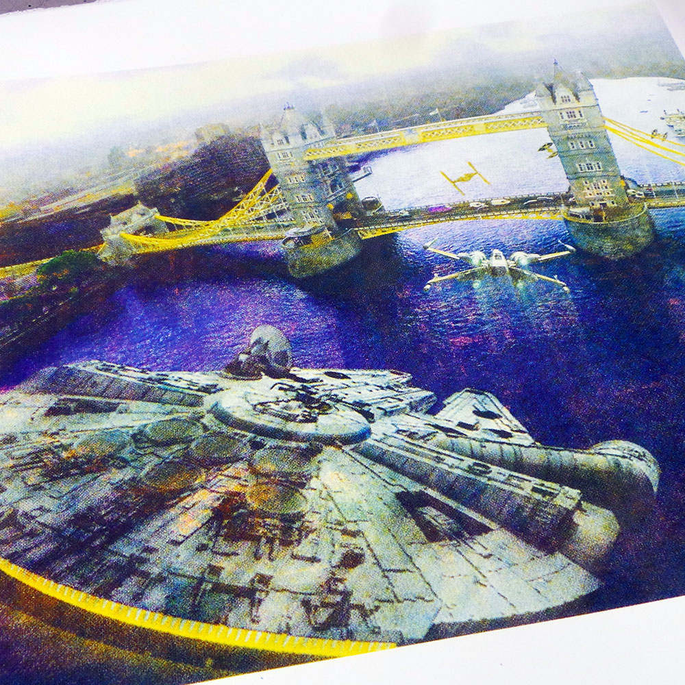 uchi x numbernine - Star Wars London Bridge limited edition screen print